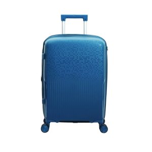 Blue - Omaska 20" Smart PP 8 Wheel Travel Luggage Small (Hand Luggage) 12kg