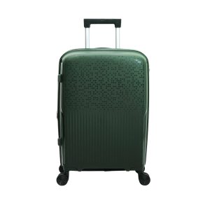 Green - Omaska 20" Smart PP 8 Wheel Travel Luggage Small (Hand Luggage) 12kg