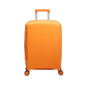 Orange - Omaska 20" Smart PP 8 Wheel Travel Luggage Small (Hand Luggage) 12kg