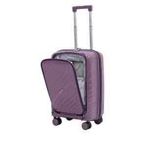 Purple - Partner 20" Smart PP 8 Wheel Travel Luggage Small (Hand Luggage) 12kg